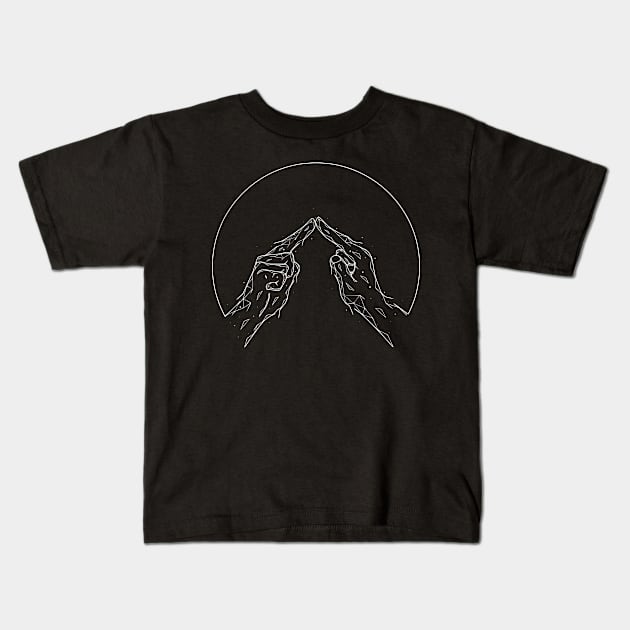 Fingers touch Kids T-Shirt by SeverV